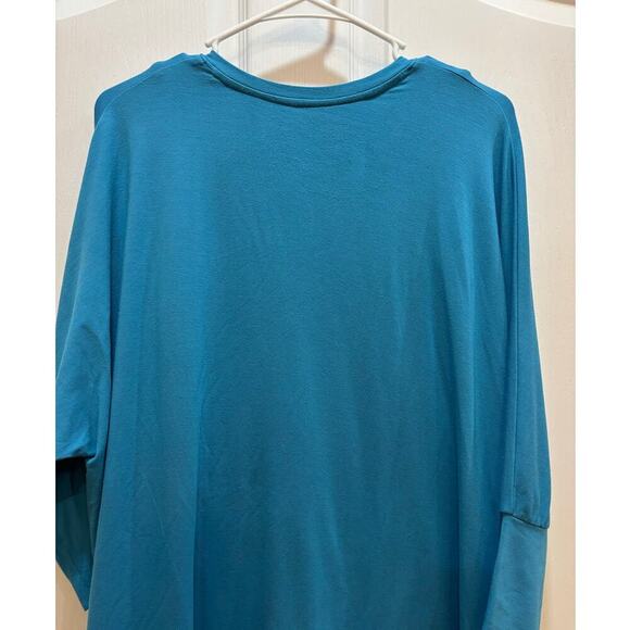Soft Surroundings Women XS Madeline Layered Teal Tunic Casual Chic Oversized - Picture 7 of 8